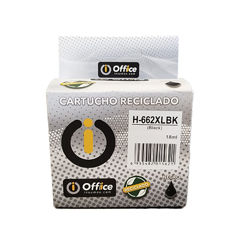 CART ALTER HP  #662XL  NEGRO 18ML OFF-CAR039 CZ105AL CAJA RECICLADO 18 ML PARA IMPRESORA HP DESKJET 2515 / 3515 / 1015 / 1515 / 1516 / 2516 / 2545 / 2546 / 2645 / 2646 / 3545 / 3546 / 3565 / 4645 / 4646 CZ103AL TWN